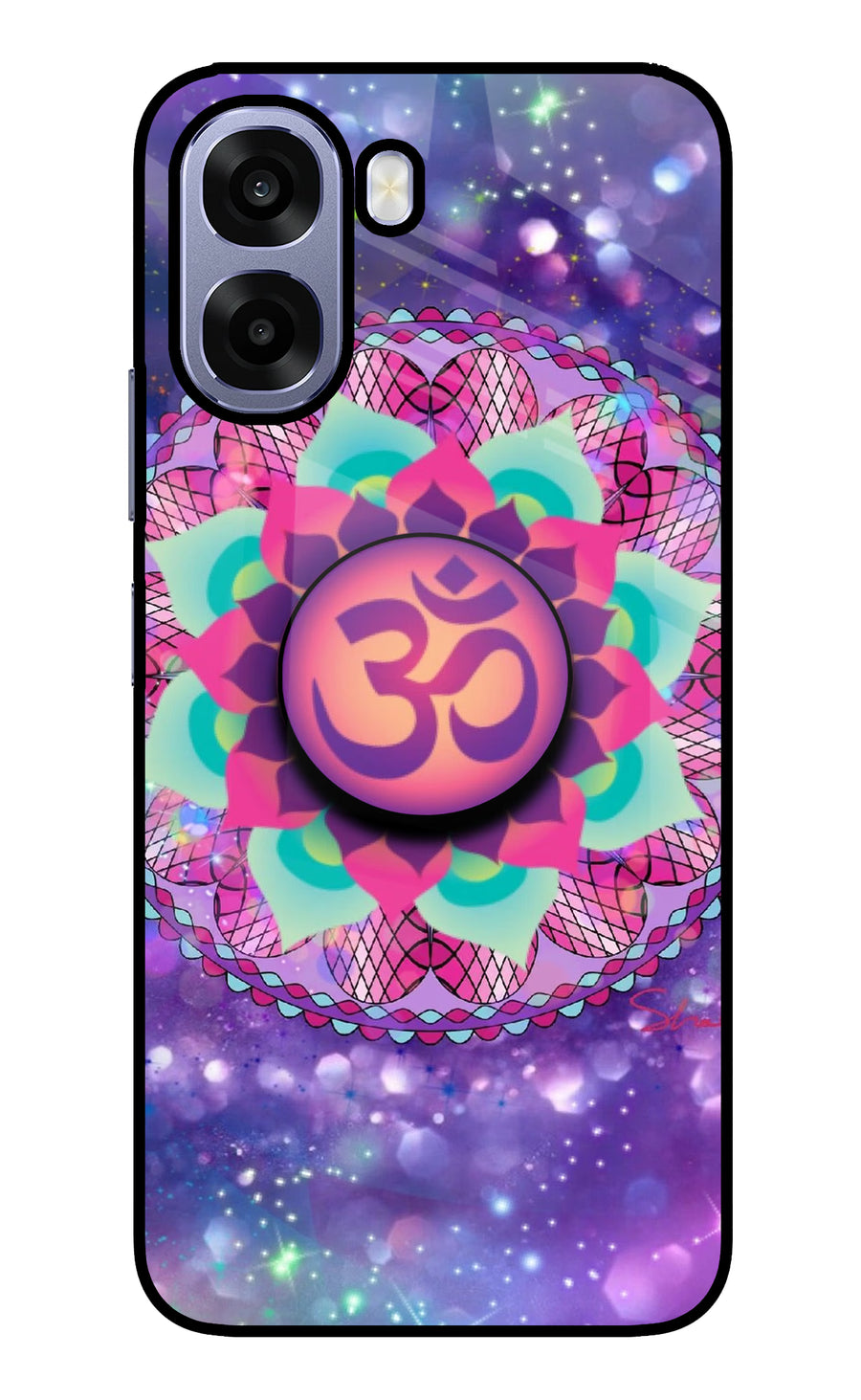 Om Purple Oppo A6s 5G Pop Case, Metal case