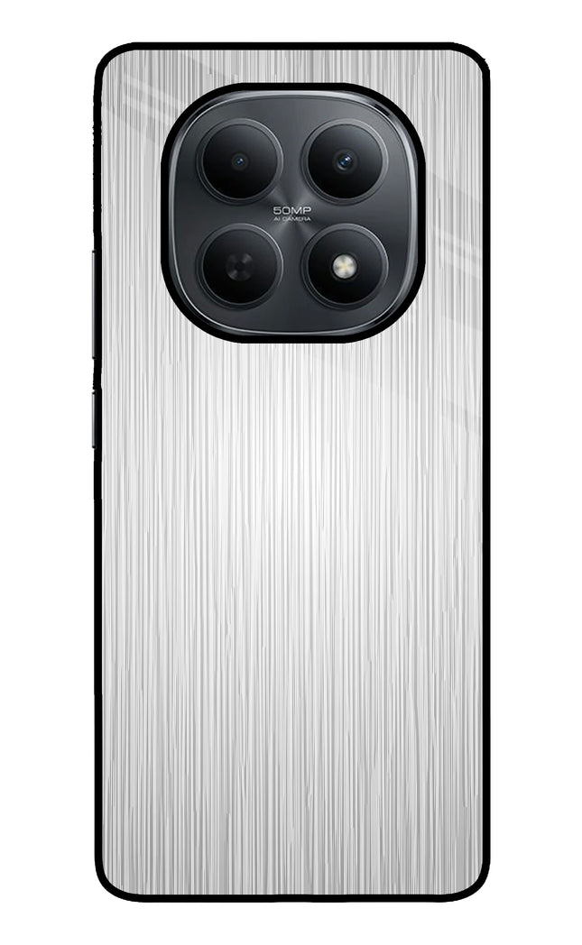 Wooden Grey Texture Poco M8 5G Metal Case Back Cover by Casekaro