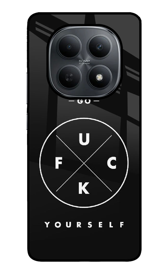 Go Fuck Yourself Poco M8 5G Metal Case Back Cover by Casekaro