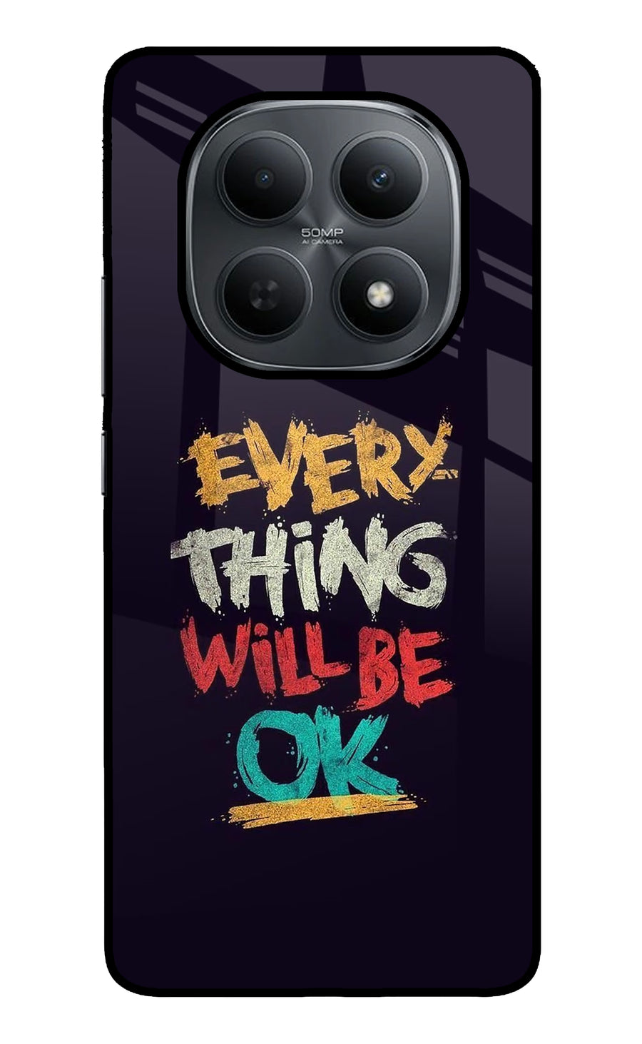 Everything Will Be Ok Poco M8 5G Back Cover, Metal case