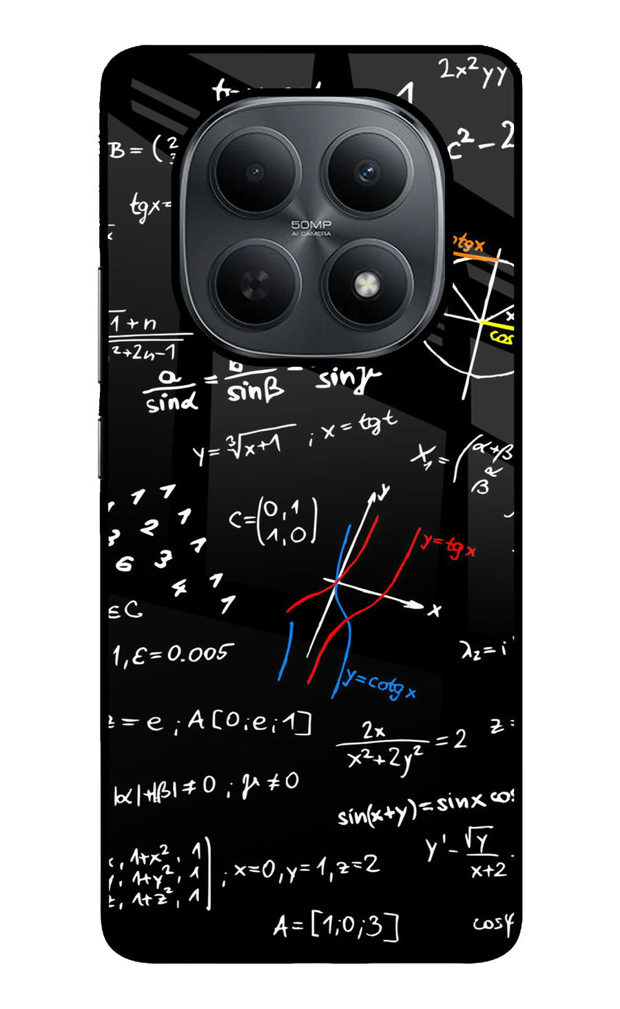 Mathematics Formula Poco M8 5G Back Cover, Metal case