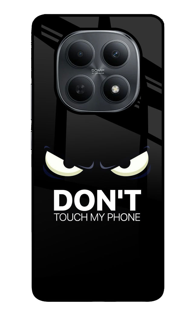 Don'T Touch My Phone Poco M8 5G Metal Case Back Cover by Casekaro