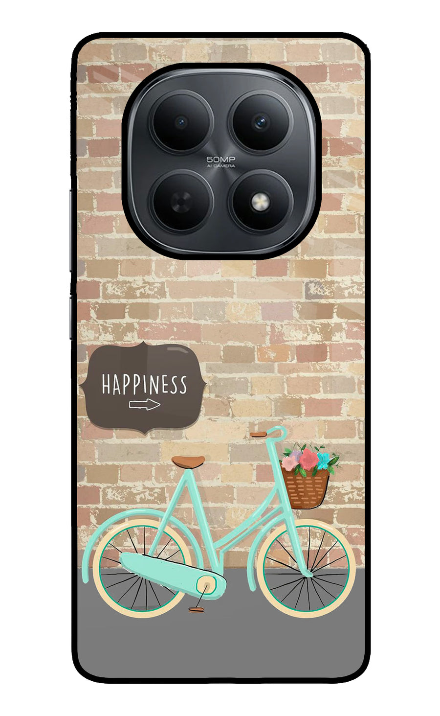 Happiness Artwork Poco M8 5G Back Cover, Metal case