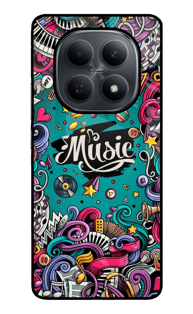 Music Graffiti Poco M8 5G Metal Case Back Cover by Casekaro