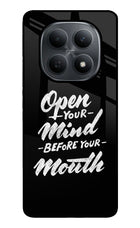 Open Your Mind Before Your Mouth Poco M8 5G Metal Case Back Cover by Casekaro