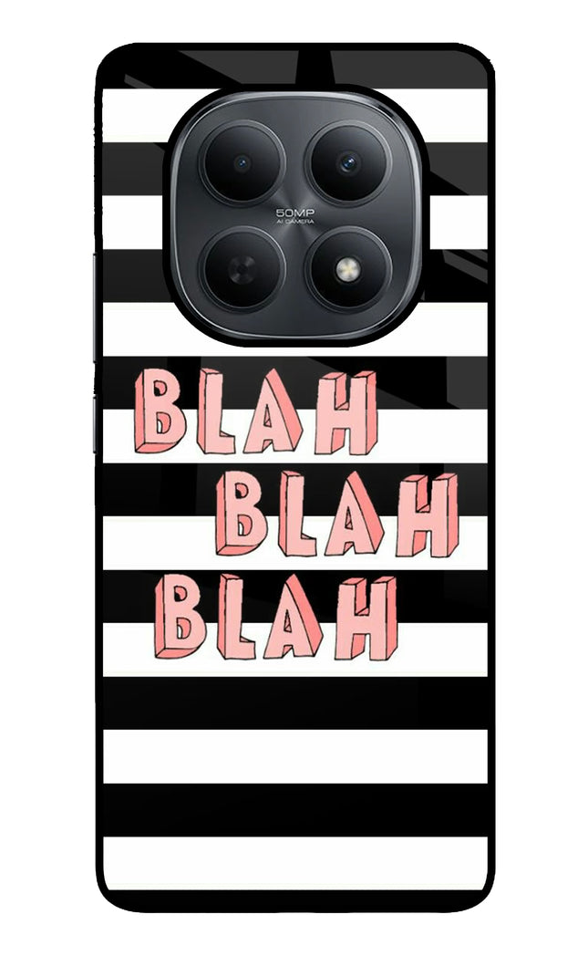 Blah Blah Blah Poco M8 5G Metal Case Back Cover by Casekaro