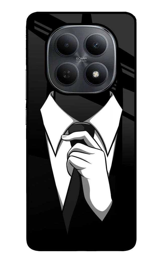 Black Tie Poco M8 5G Metal Case Back Cover by Casekaro