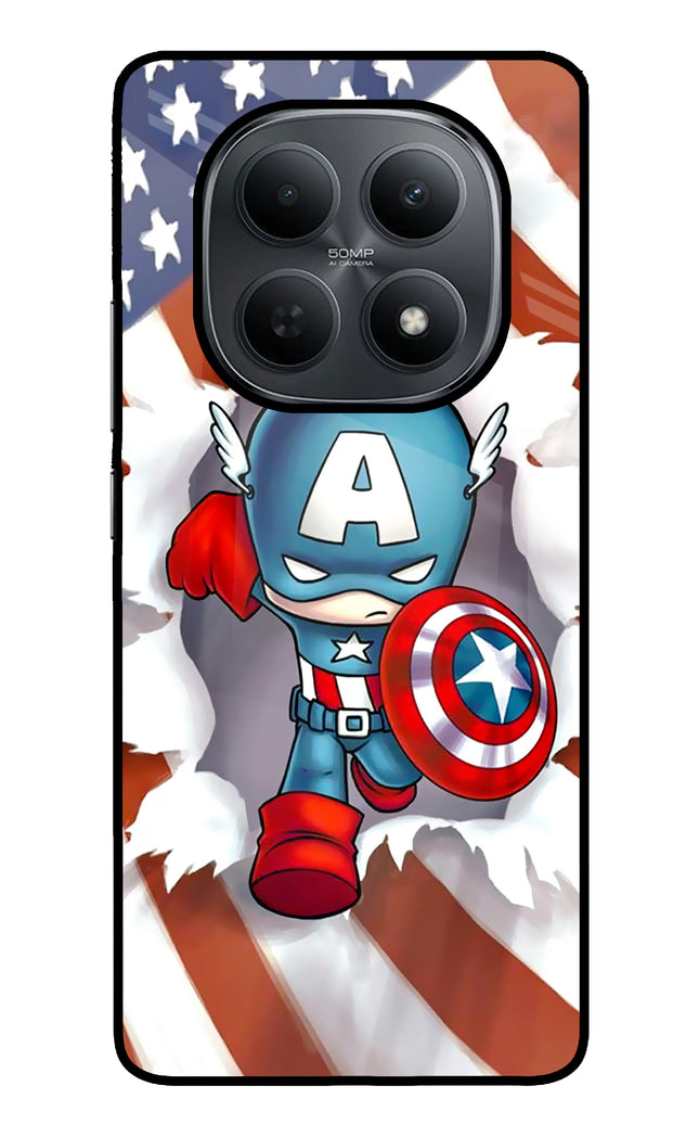 Captain America Poco M8 5G Metal Case Back Cover by Casekaro