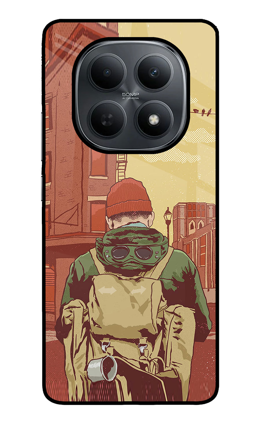 Adventurous Poco M8 5G Back Cover, Metal case