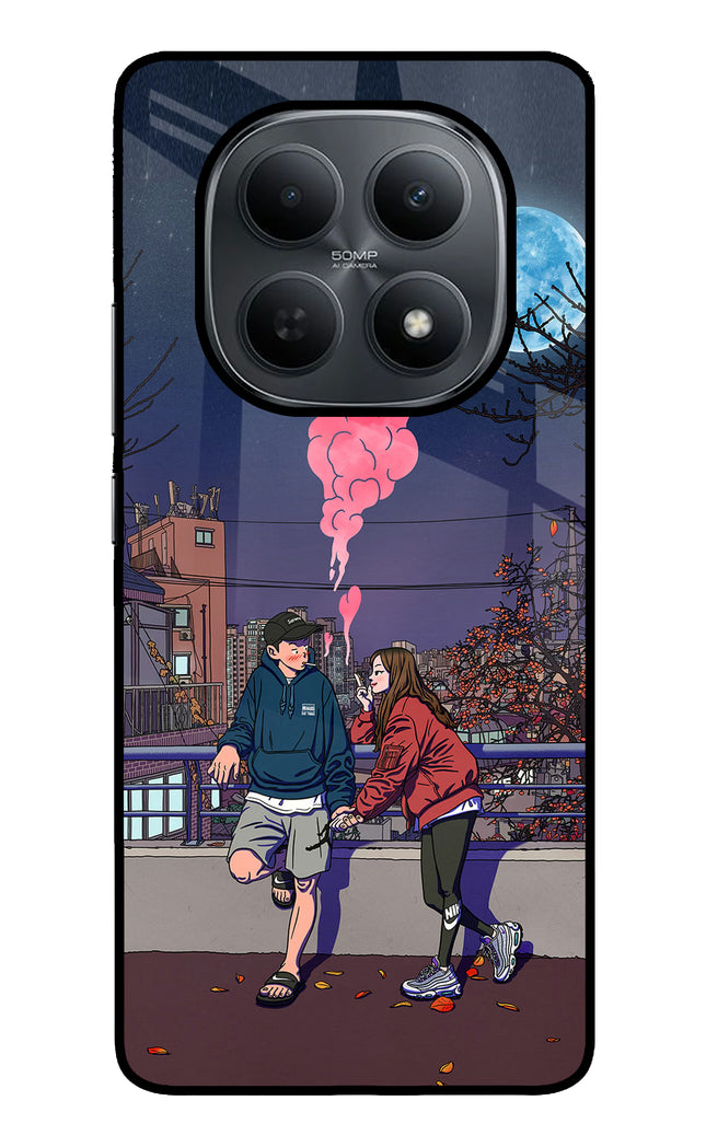 Chilling Couple Poco M8 5G Metal Case Back Cover by Casekaro