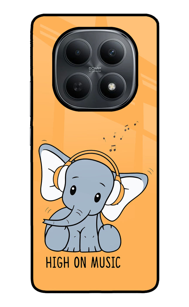 High On Music Poco M8 5G Metal Case Back Cover by Casekaro