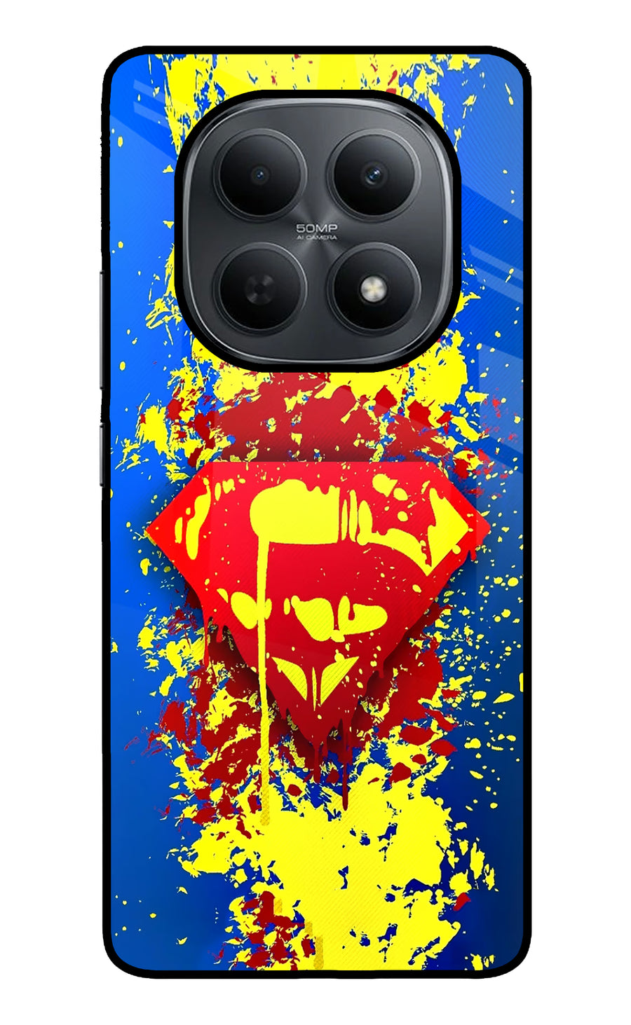 Superman logo Poco M8 5G Back Cover, Metal case