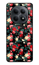Rose Pattern Poco M8 5G Metal Case Back Cover by Casekaro