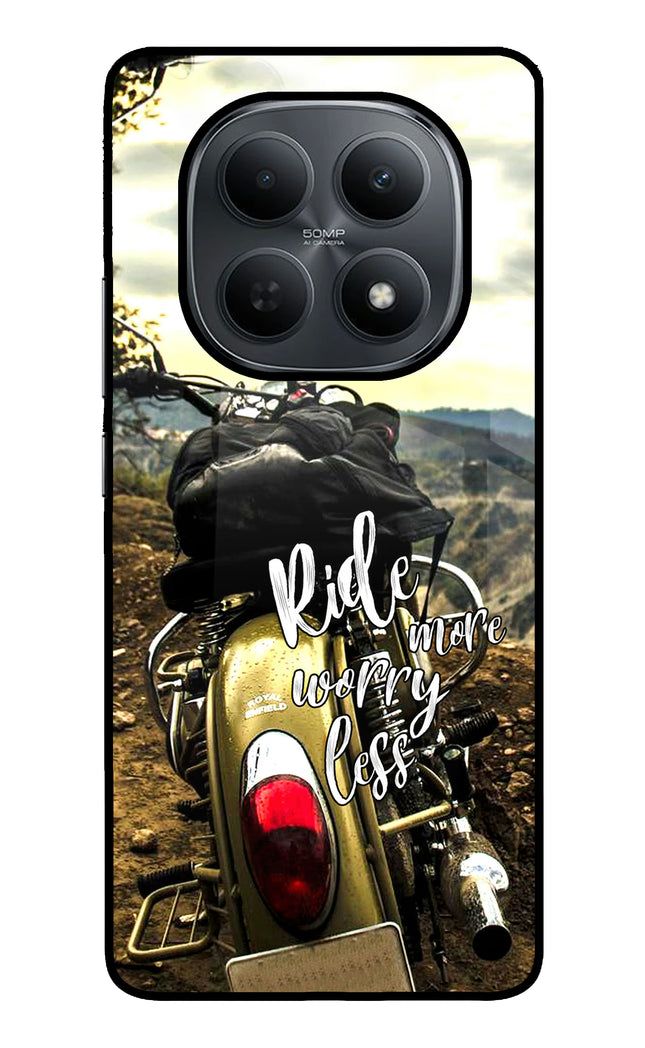 Ride More Worry Less Poco M8 5G Metal Case Back Cover by Casekaro