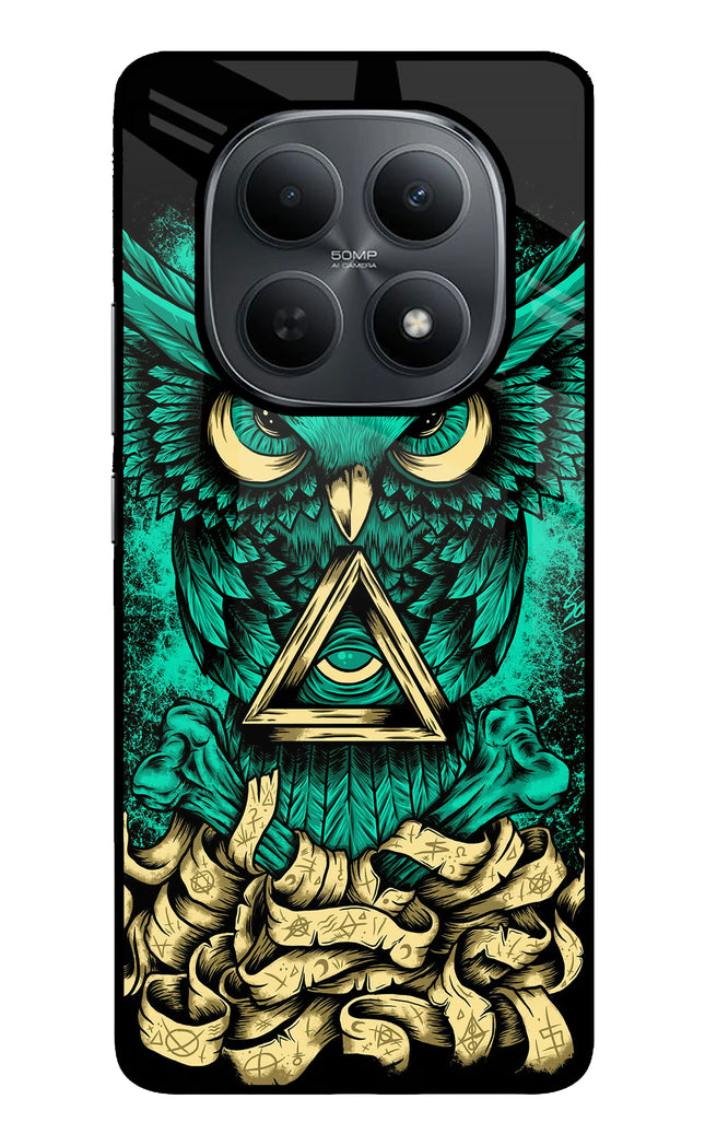 Green Owl Poco M8 5G Metal Case Back Cover by Casekaro