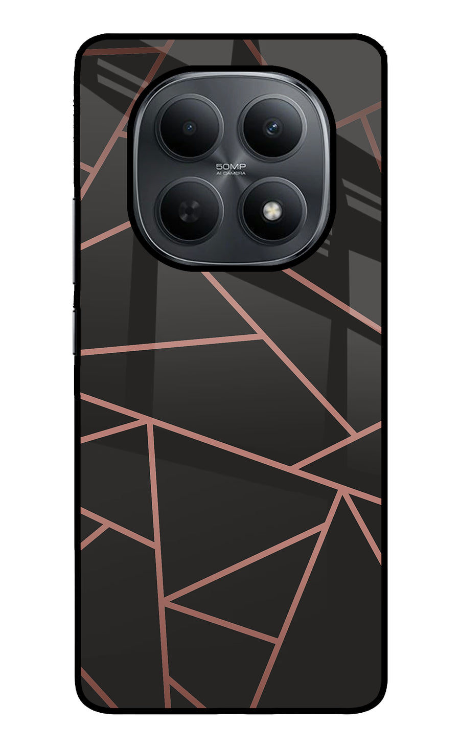 Geometric Pattern Poco M8 5G Back Cover, Metal case
