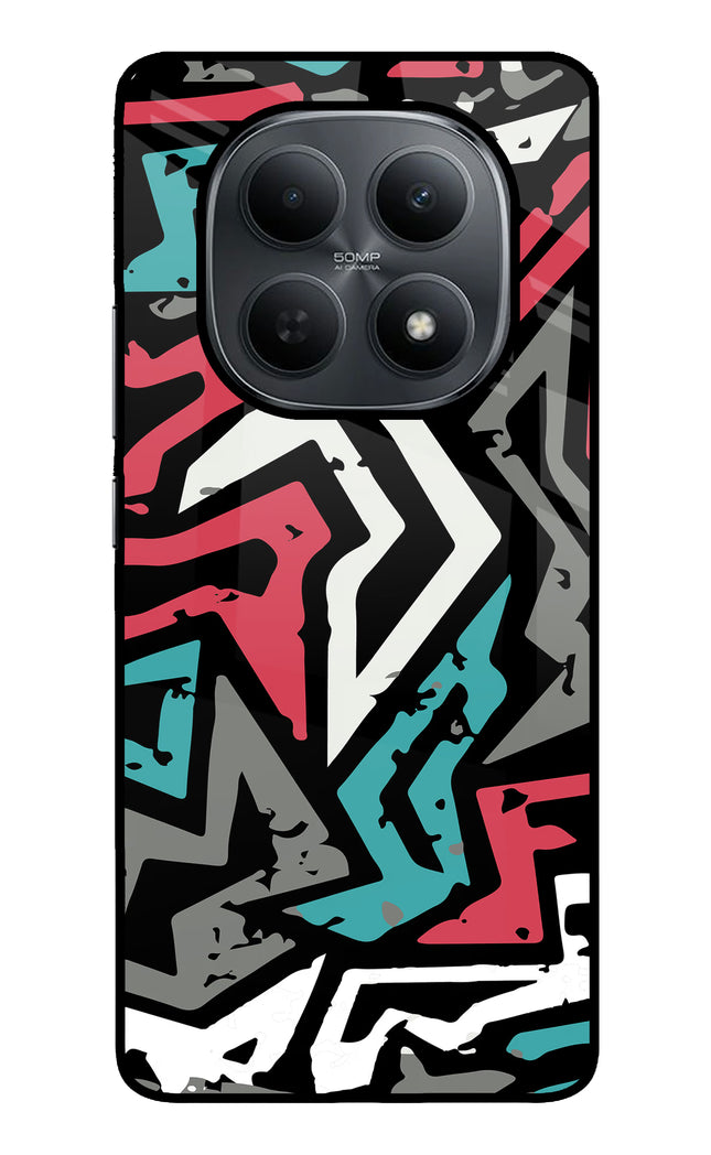 Geometric Graffiti Poco M8 5G Metal Case Back Cover by Casekaro