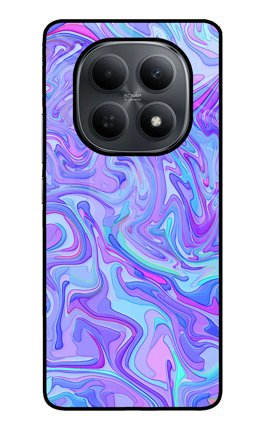 Glitter Poco M8 5G Back Cover, Metal case