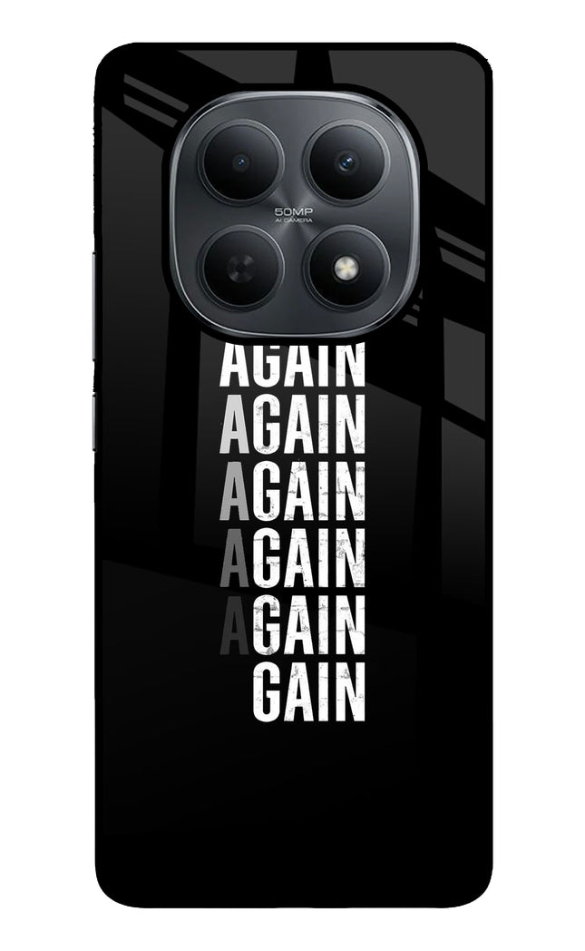 Again Again Gain Poco M8 5G Metal Case Back Cover by Casekaro