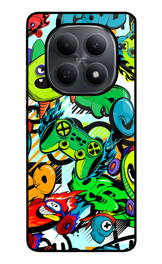 Game Doodle Poco M8 5G Metal Case Back Cover by Casekaro
