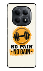 No Pain No Gain Poco M8 5G Metal Case Back Cover by Casekaro