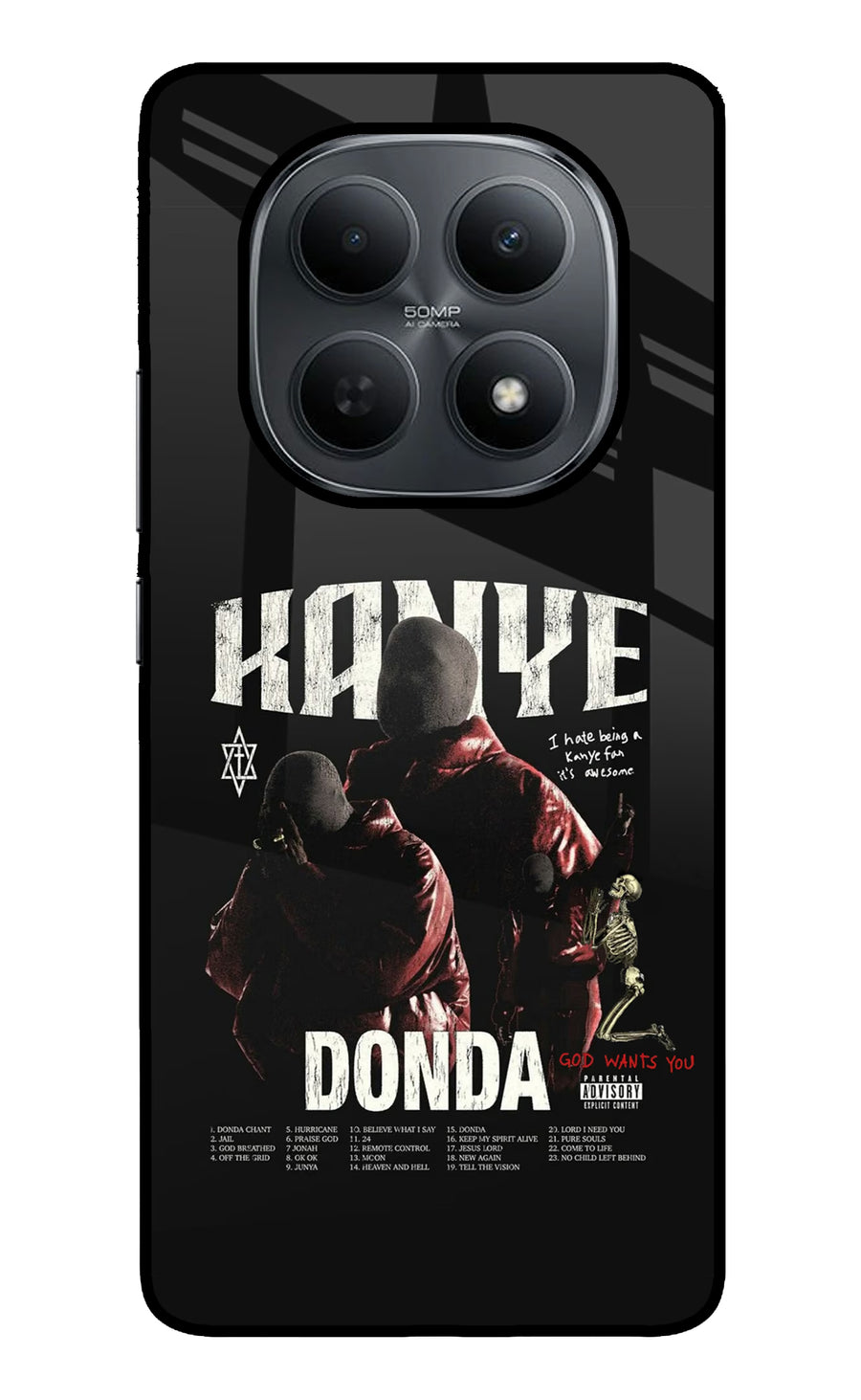 Donda Kanye West Poco M8 5G Back Cover, Metal case