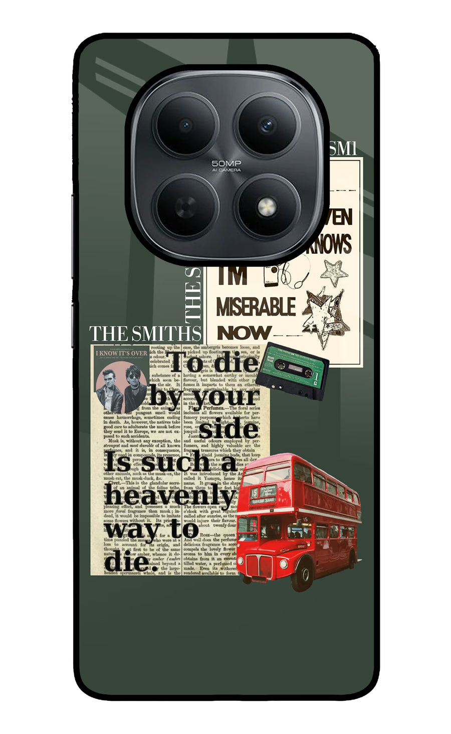 The Smiths Poco M8 5G Back Cover, Metal case