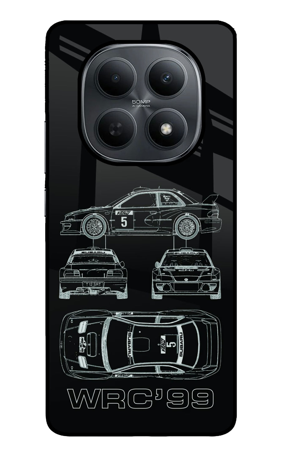 WRC'99 Poco M8 5G Back Cover, Metal case