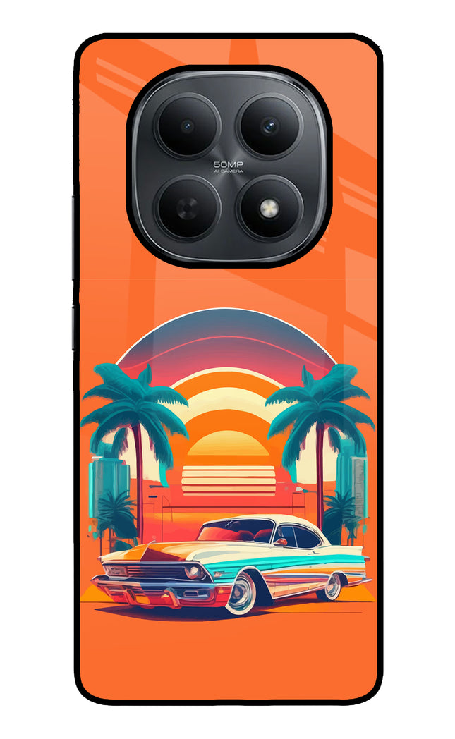 Palm Drive 80s Poco M8 5G Metal Case Back Cover by Casekaro