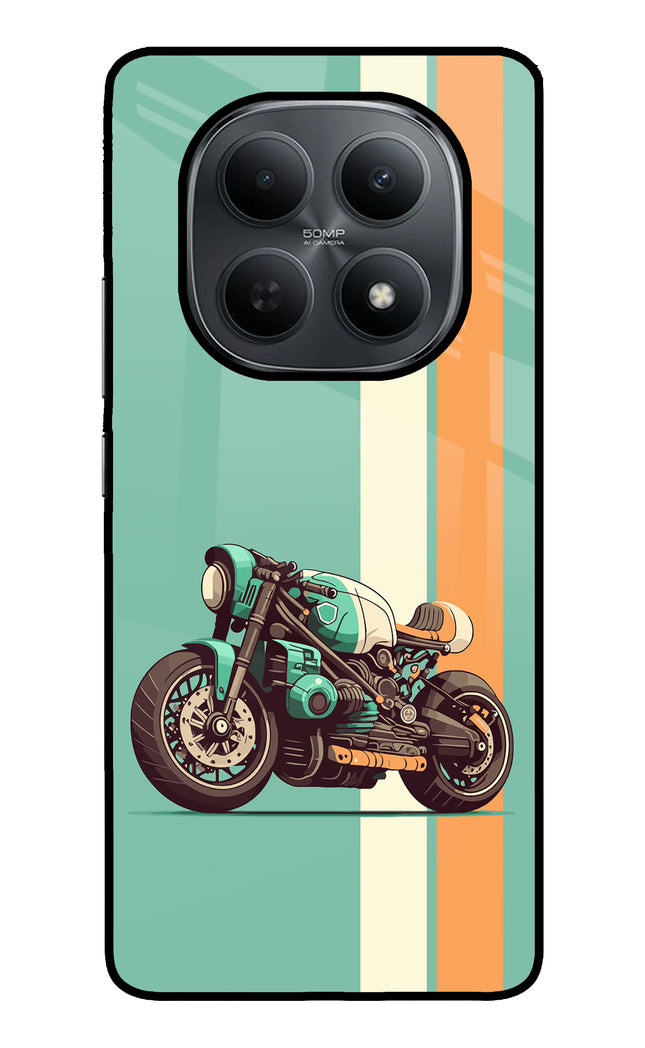 Striped Moto Drift Poco M8 5G Metal Case Back Cover by Casekaro