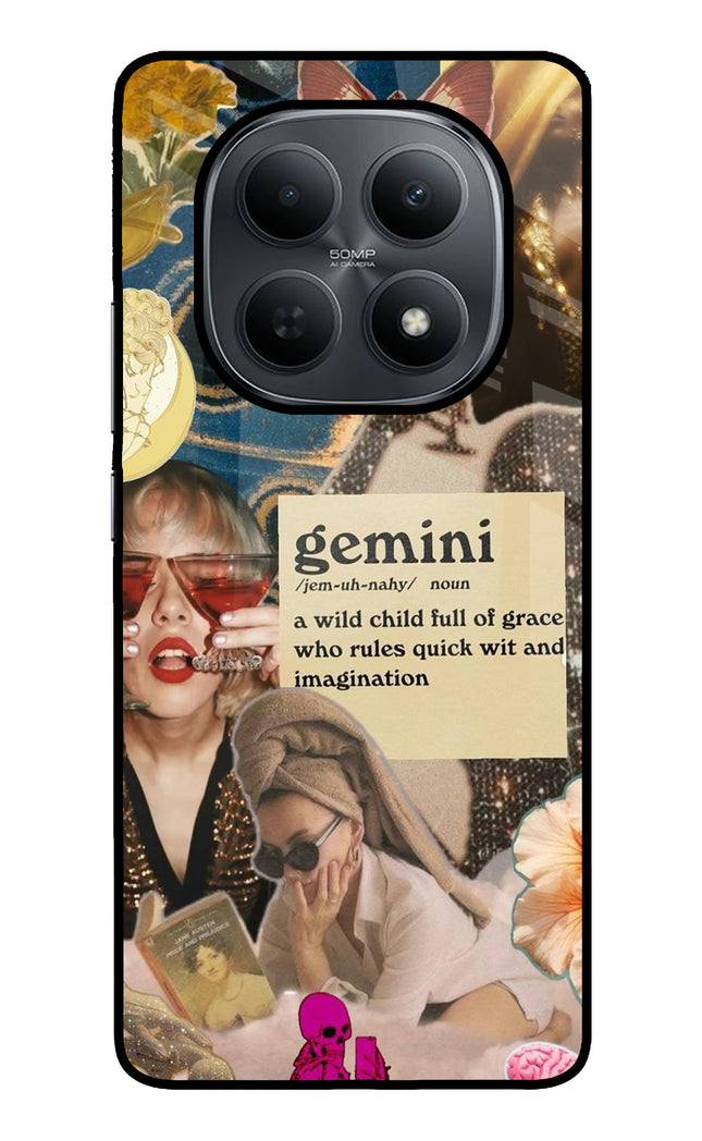Gemini Zodiac Poco M8 5G Metal Case Back Cover by Casekaro