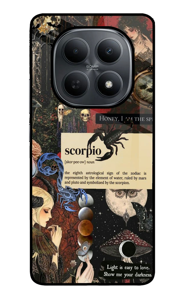 Scorpio Zodiac Poco M8 5G Metal Case Back Cover by Casekaro
