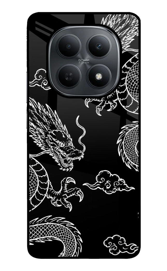 Twin Dragons Poco M8 5G Metal Case Back Cover by Casekaro