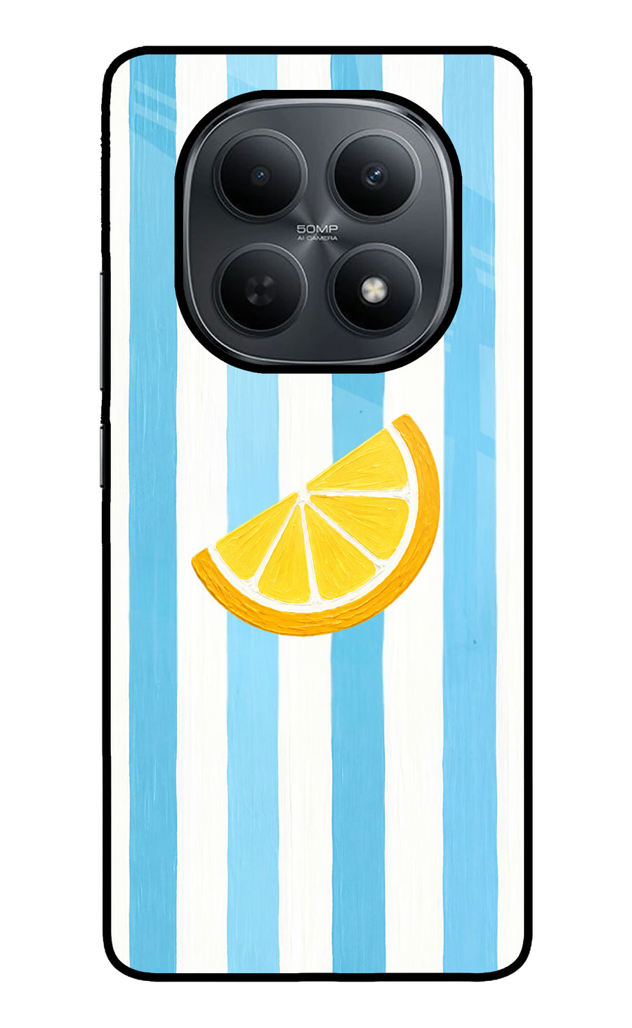 Summer Lemon Poco M8 5G Back Cover, Metal case