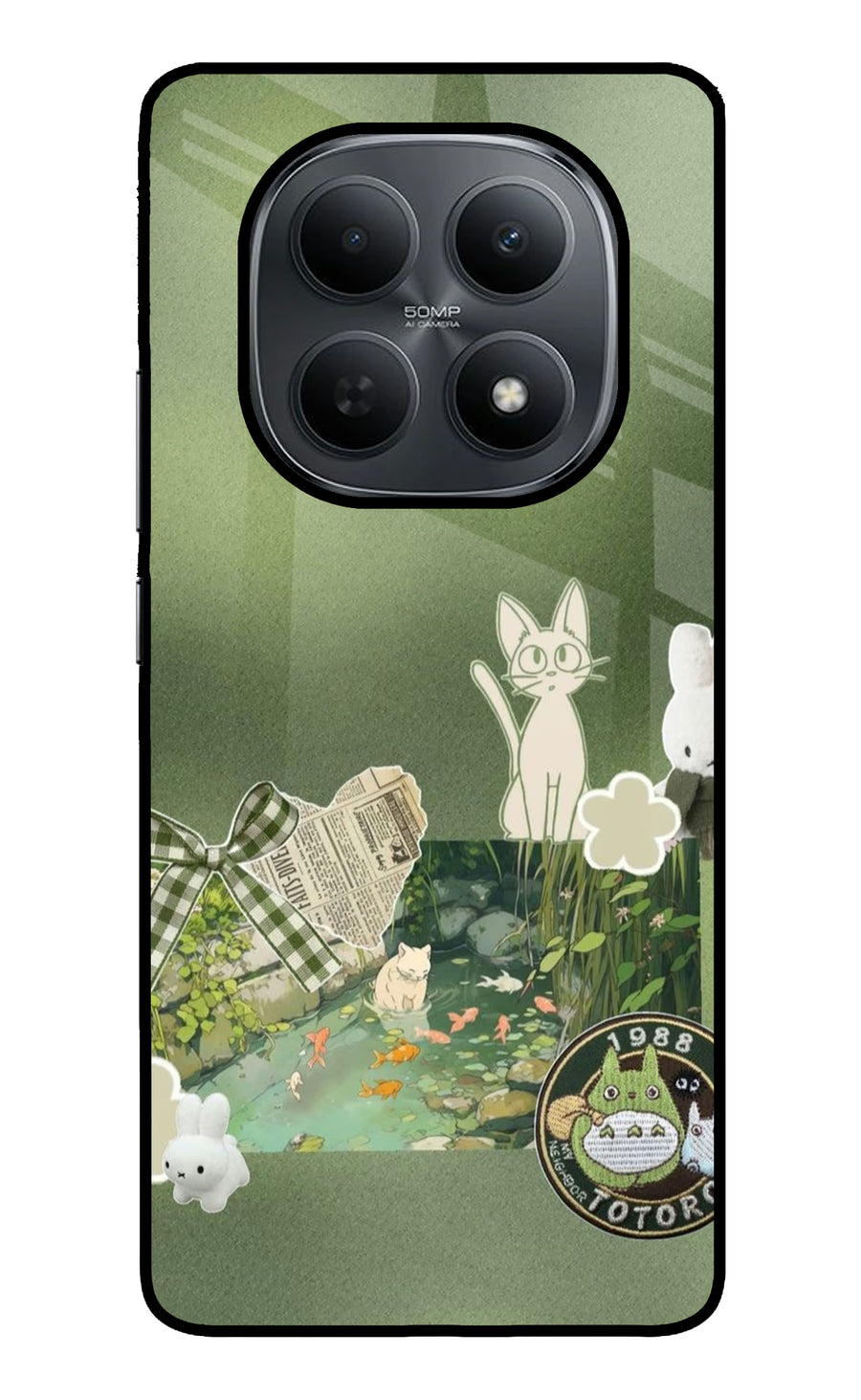 Aesthetic anime Poco M8 5G Back Cover, Metal case