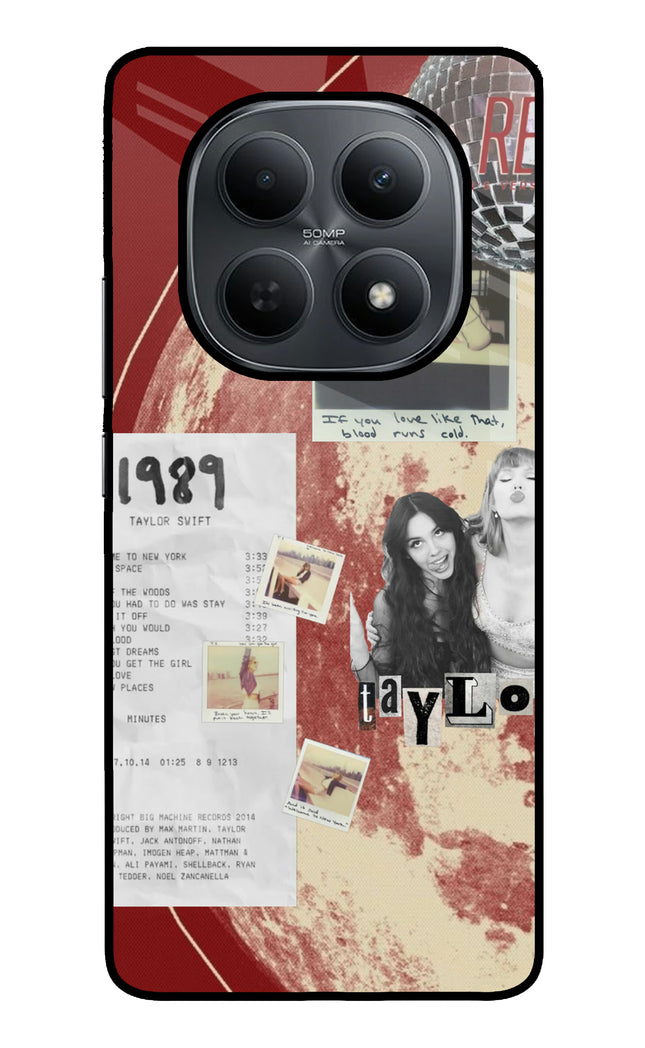 Taylor Swift Poco M8 5G Metal Case Back Cover by Casekaro