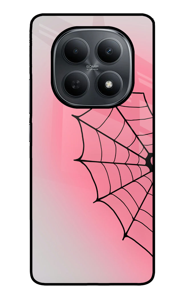 Pink Web Poco M8 5G Metal Case Back Cover by Casekaro