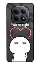 You're Right Poco M8 5G Metal Case Back Cover by Casekaro