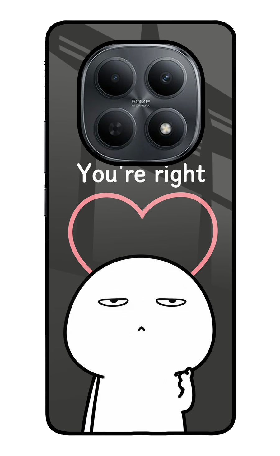 You're Right Poco M8 5G Back Cover, Metal case
