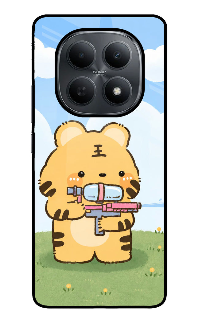Tiger Treat Poco M8 5G Metal Case Back Cover by Casekaro