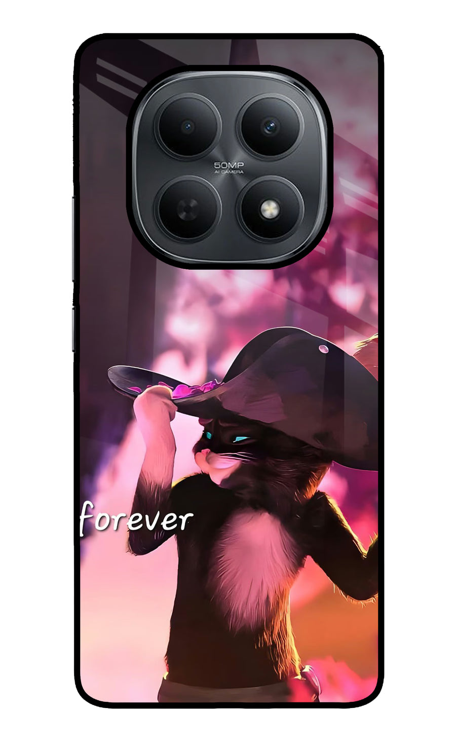 Forever Cat Poco M8 5G Back Cover, Metal case