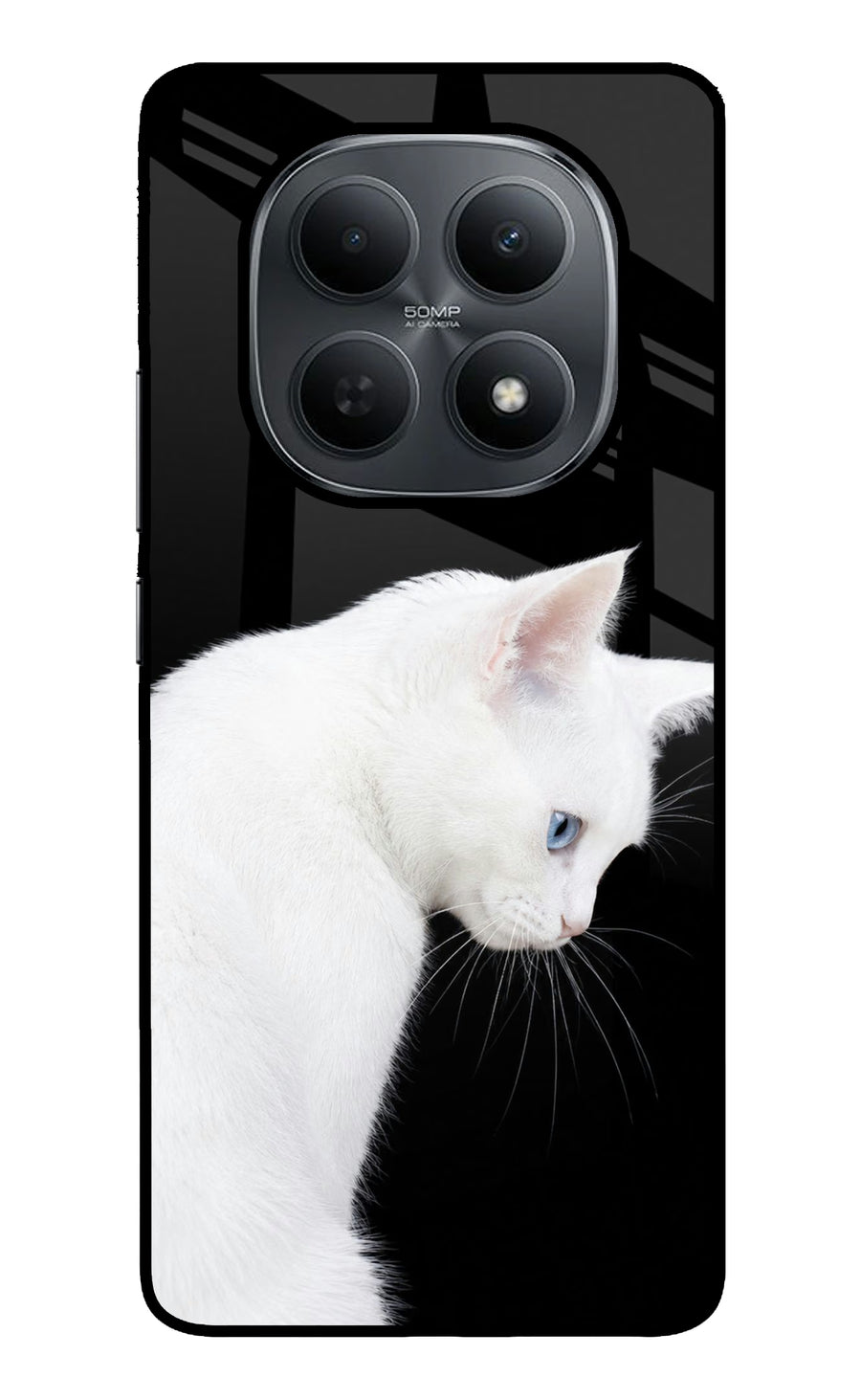 Snow Gaze Poco M8 5G Back Cover, Metal case