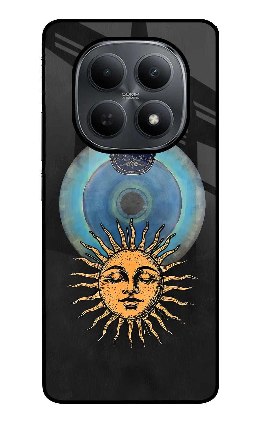 Divine Sun Poco M8 5G Back Cover, Metal case