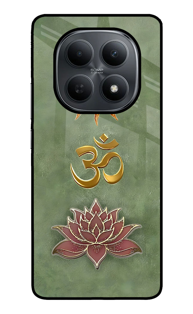 Om & Lotus Poco M8 5G Metal Case Back Cover by Casekaro