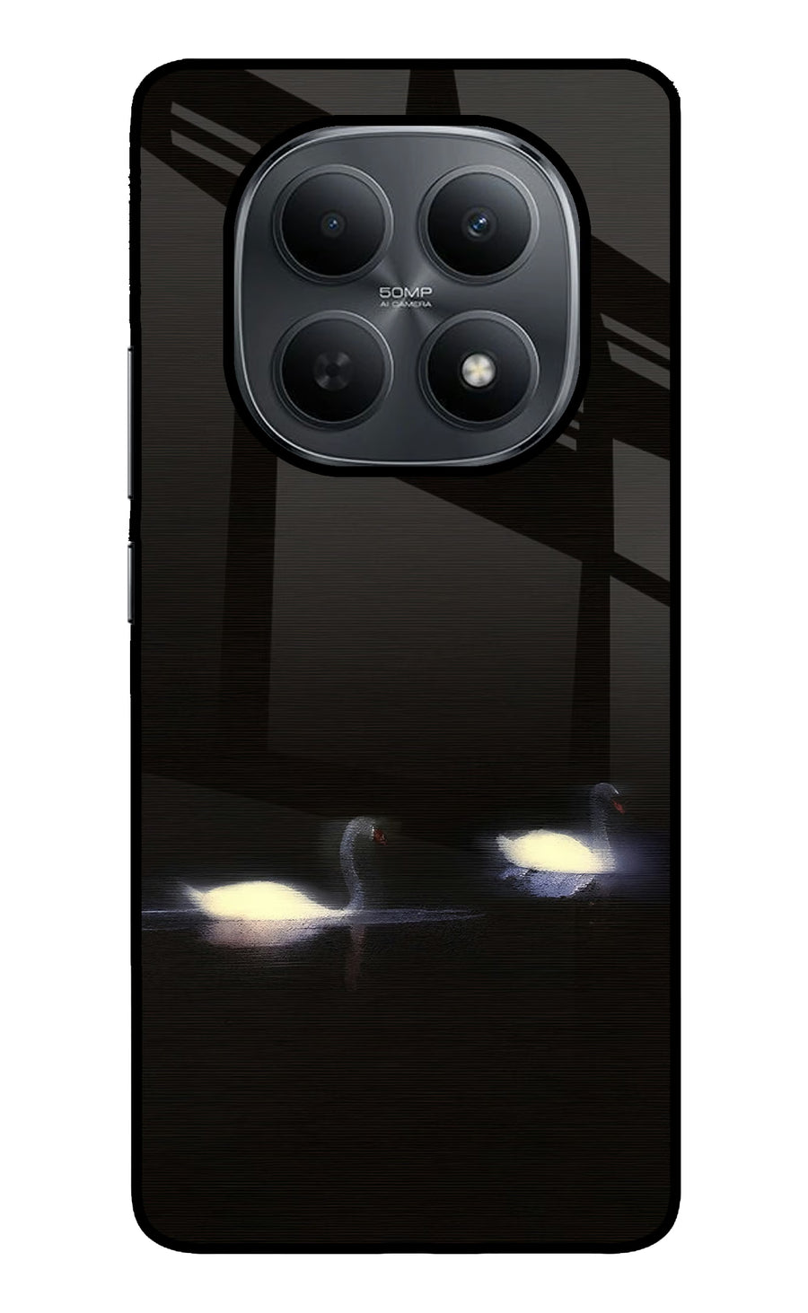 Silent Swans Poco M8 5G Back Cover, Metal case