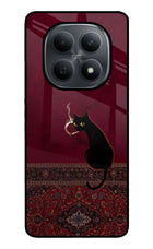 Midnight Cat Poco M8 5G Metal Case Back Cover by Casekaro