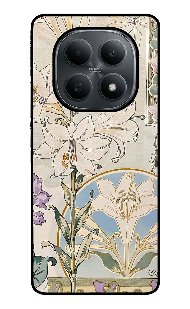 White Lily Poco M8 5G Metal Case Back Cover by Casekaro
