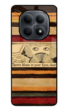Vinyl Stripes Poco M8 5G Metal Case Back Cover by Casekaro