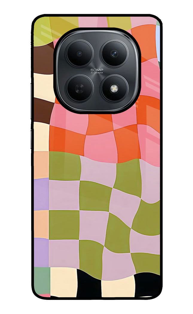 Wavy Grid Poco M8 5G Metal Case Back Cover by Casekaro