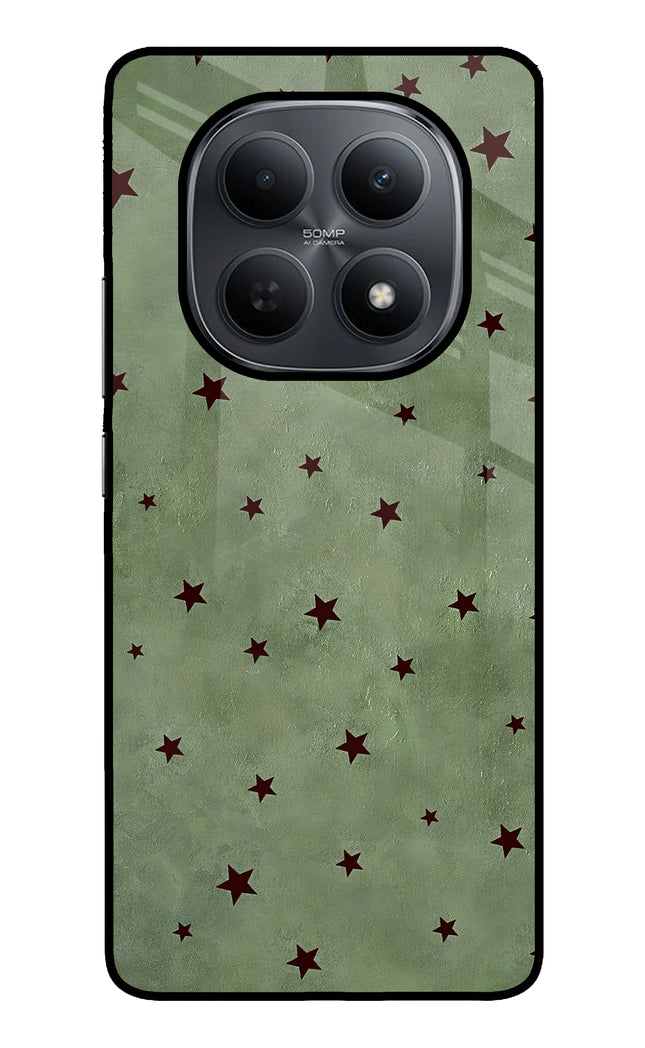 Green Stars Poco M8 5G Metal Case Back Cover by Casekaro